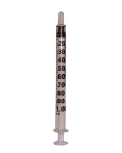 Syringe: 1cc Regular Tip