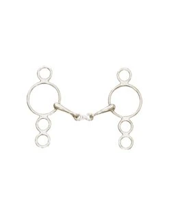Centaur Stainless Steel French Mouth 3 Ring Gag