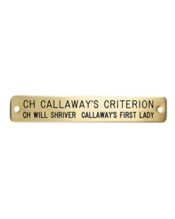 Name Plate Brass