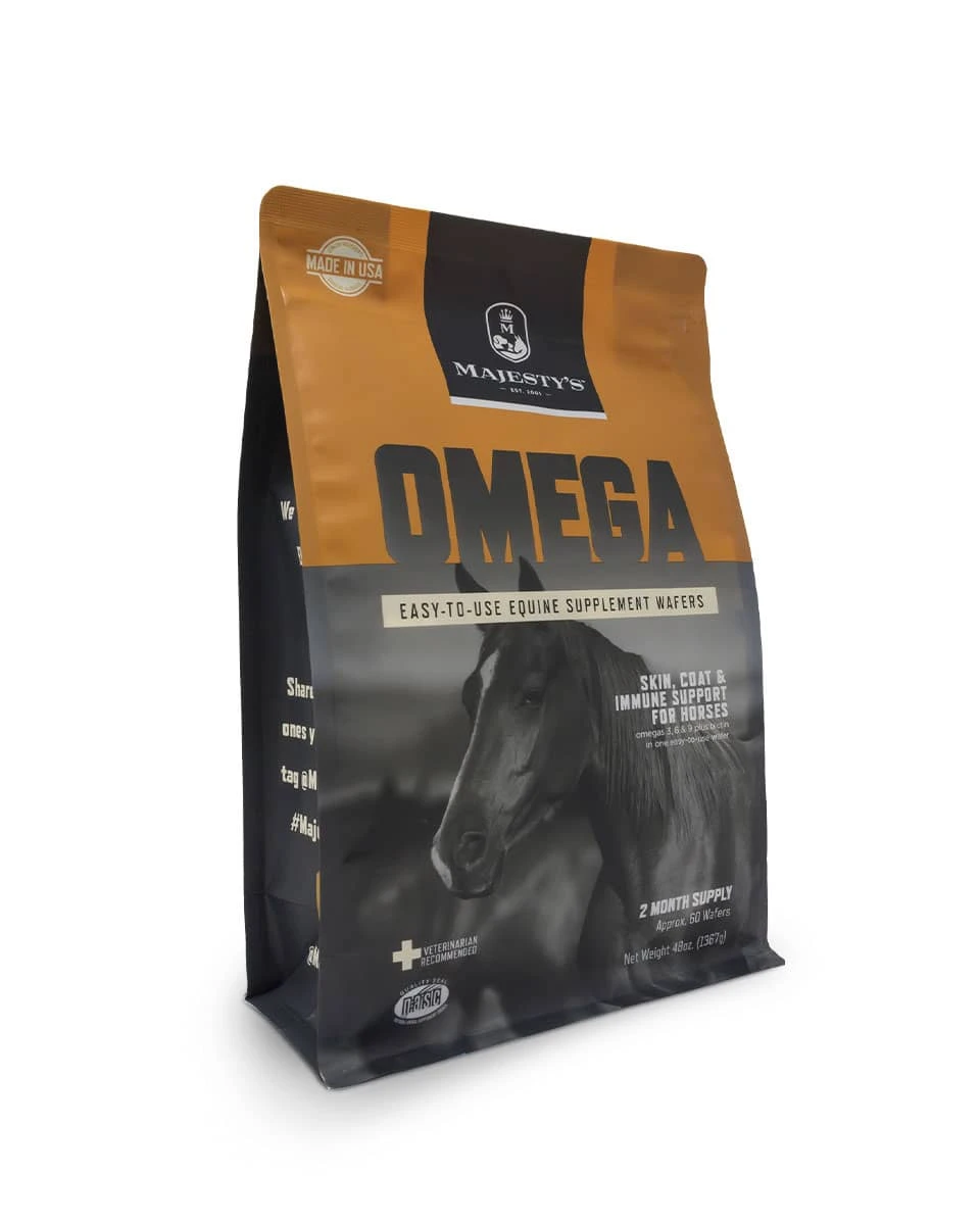 Majesty's Omega Wafers Skin, Coat, And Immune Support Supplement For Horses