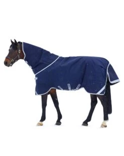 Horseware Ireland Rambo Original W/ Leg Arches- 200g Medium- Navy/silver