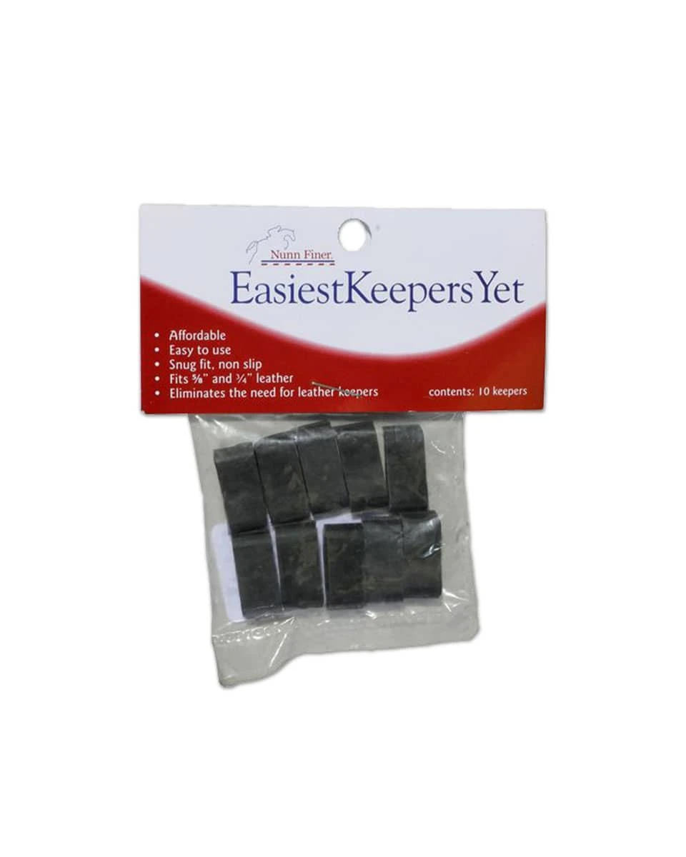 Rubber Bridle Keepers (Havana)(Bag Of 10)