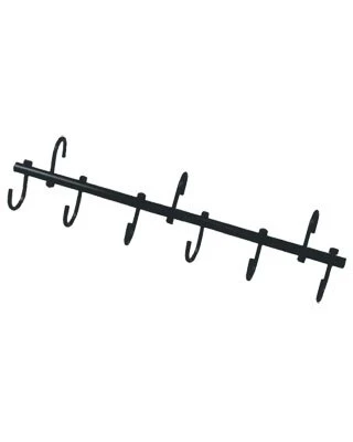 Tack Rack 6 Hook Black